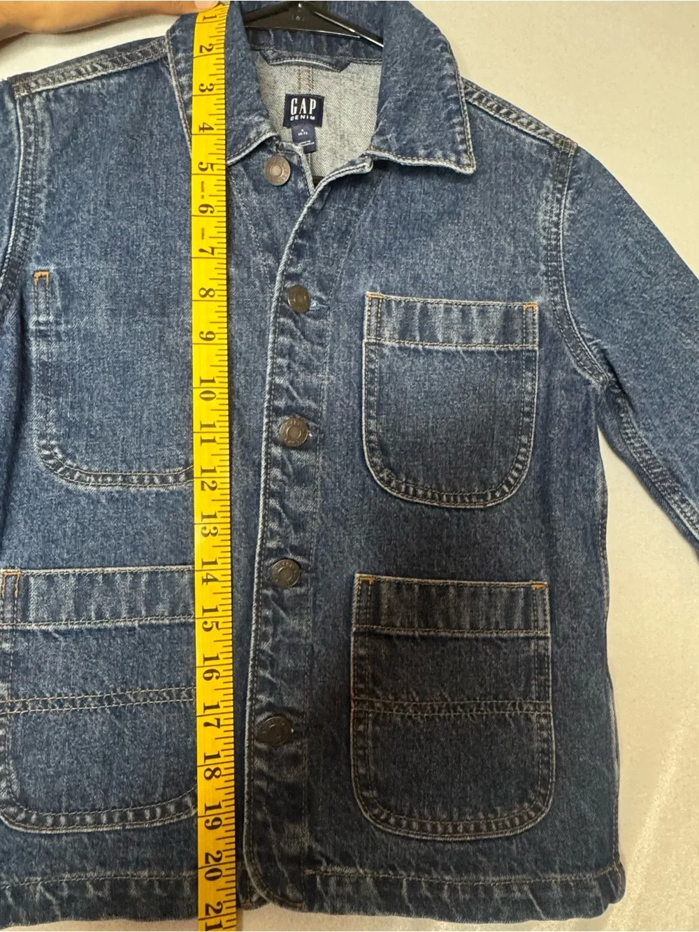 GAP Kids Medium Blue Denim Chore Jacket